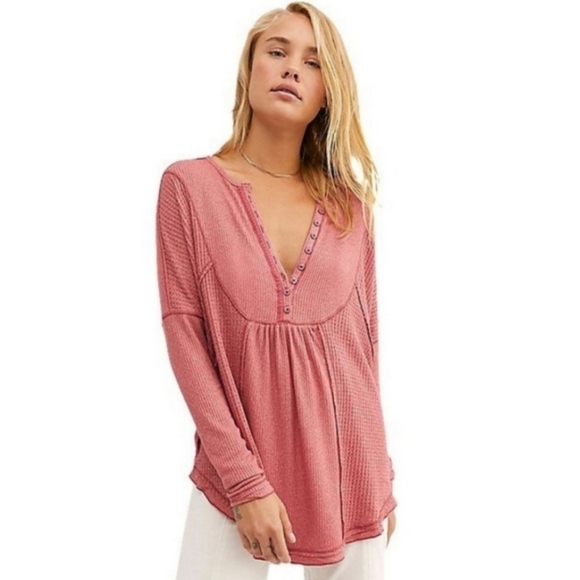 Free People Tops - Free People Leo Henley Tee